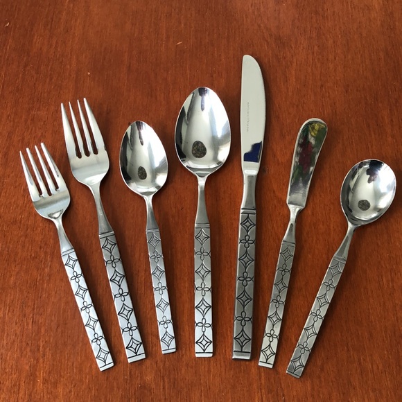 rogers Other - Vintage Stanley Roberts Flatware Complete 74 Piece Collection- Geometric…